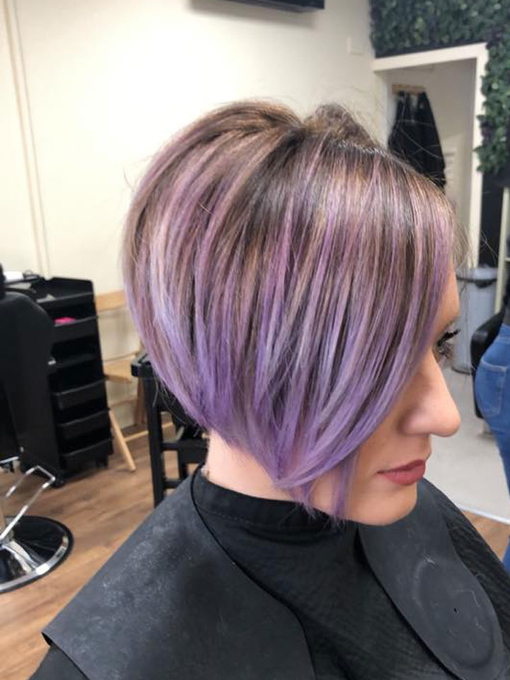 Purple highlights